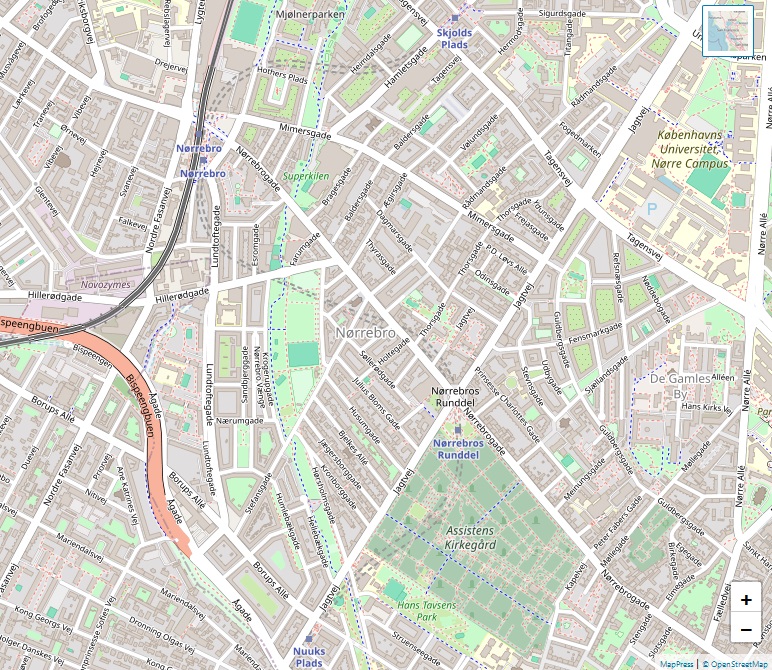 Nørrebro kort